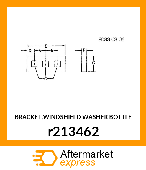 BRACKET,WINDSHIELD WASHER BOTTLE r213462