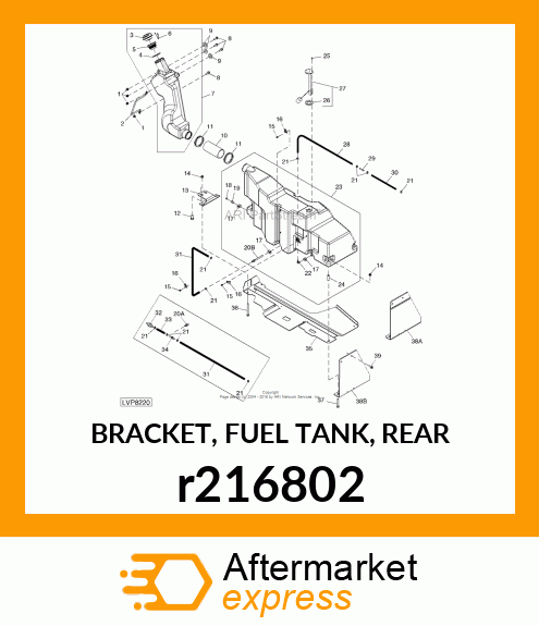 BRACKET, FUEL TANK, REAR r216802