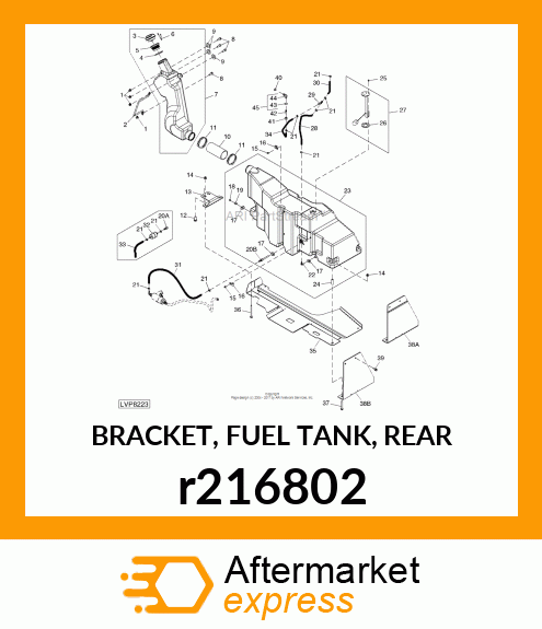 BRACKET, FUEL TANK, REAR r216802