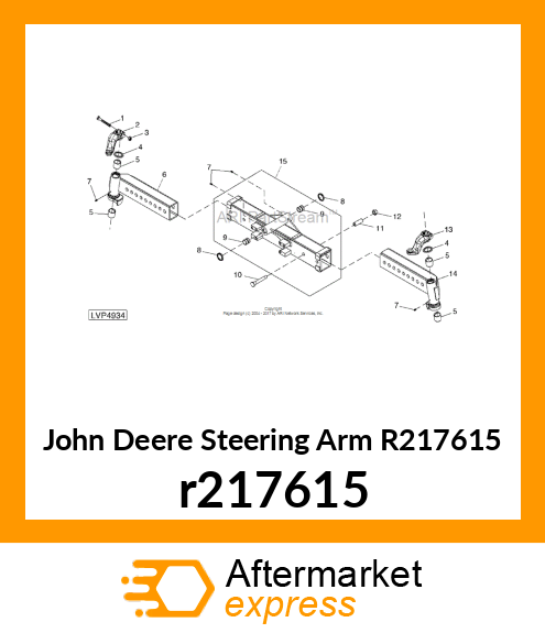 STEERING ARM, RH r217615