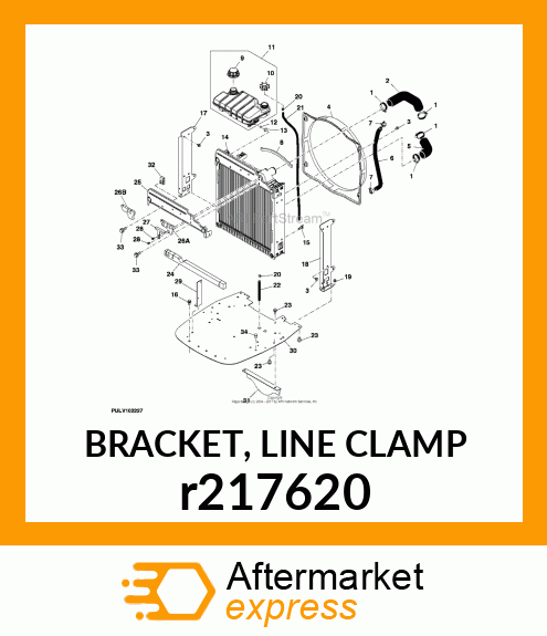 BRACKET, LINE CLAMP r217620