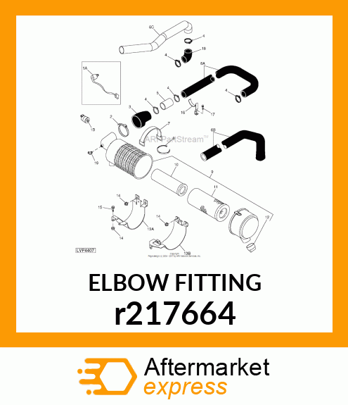 ELBOW FITTING, 1/8 NPT MALE ELBOW r217664