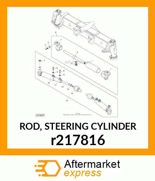 ROD, STEERING CYLINDER r217816