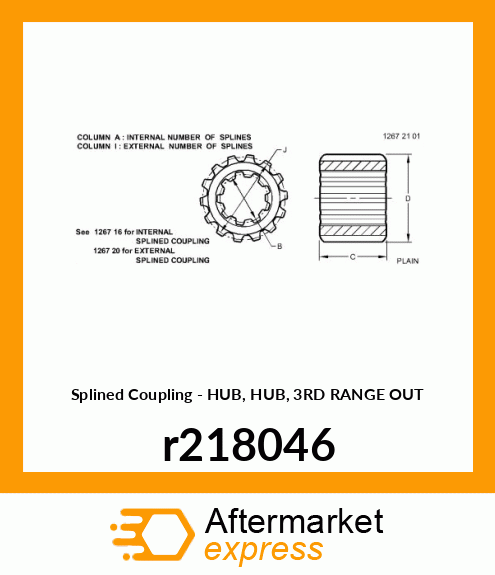 HUB, HUB, 3RD RANGE OUT r218046