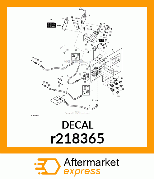 LABEL, JOYSTICK LOCK r218365