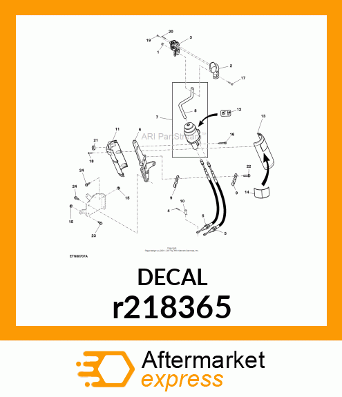 LABEL, JOYSTICK LOCK r218365