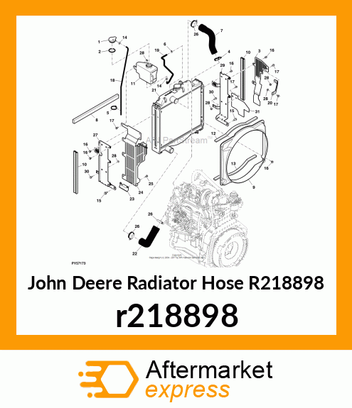 RADIATOR HOSE, UPPER r218898