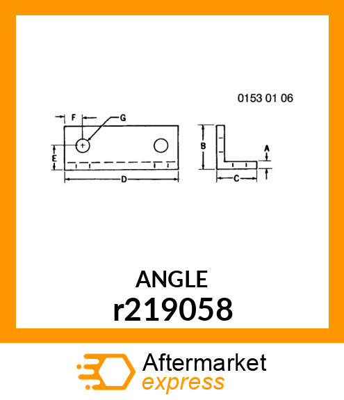 ANGLE BRACKET, FILTER MOUNTING r219058