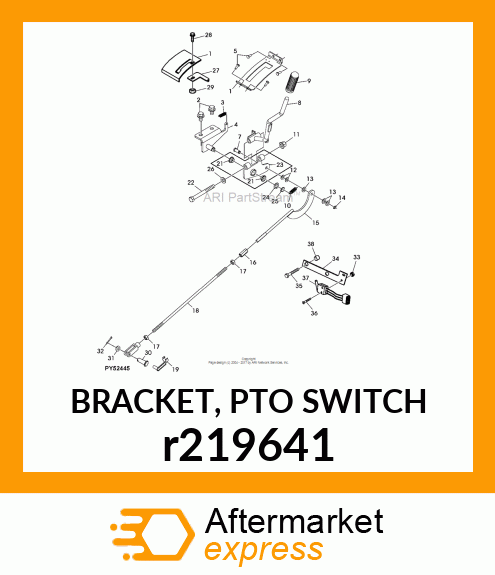 BRACKET, PTO SWITCH r219641