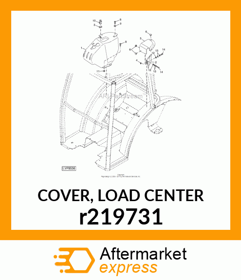 COVER, LOAD CENTER r219731