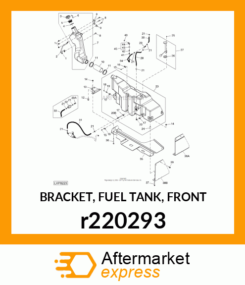 BRACKET, FUEL TANK, FRONT r220293