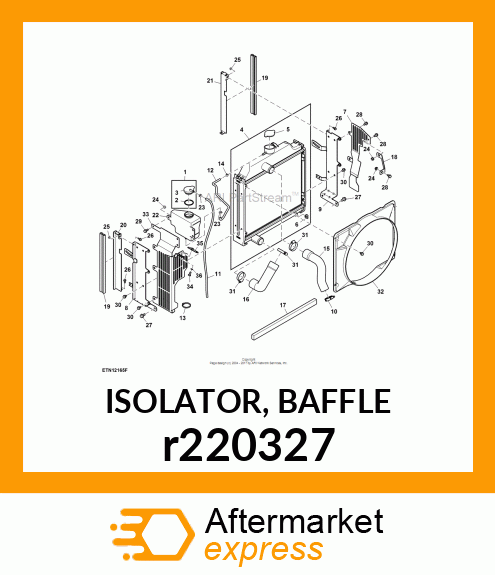 ISOLATOR, BAFFLE r220327