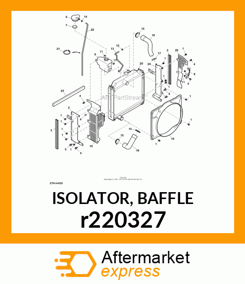 ISOLATOR, BAFFLE r220327