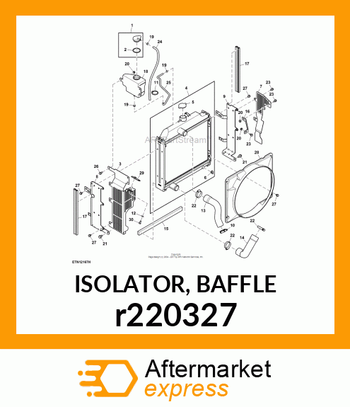 ISOLATOR, BAFFLE r220327