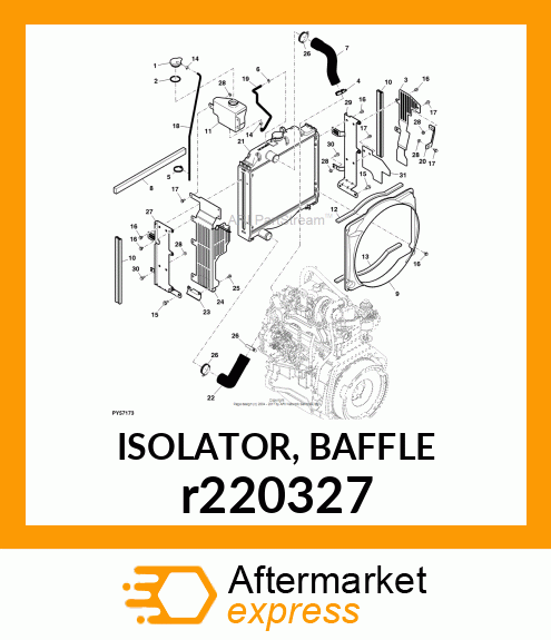 ISOLATOR, BAFFLE r220327