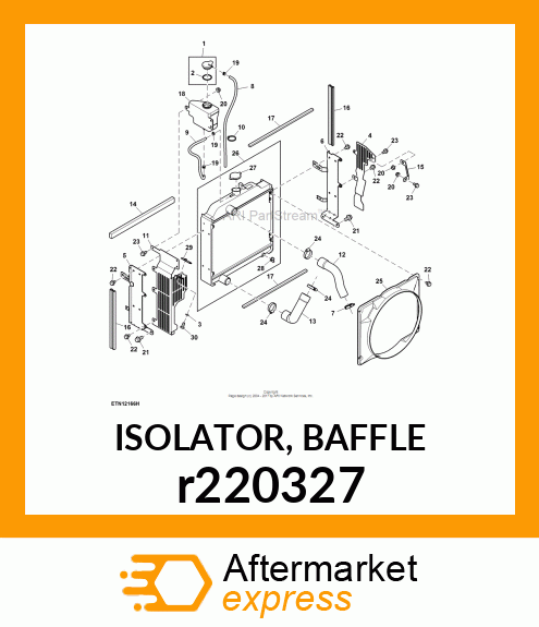 ISOLATOR, BAFFLE r220327