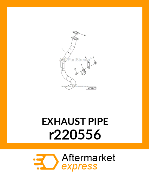 EXHAUST PIPE, SIDE EXHAUST r220556