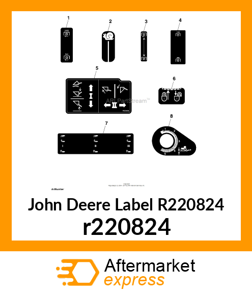 LABEL, BELT ROUTING 5030 ENGINE r220824