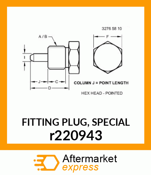 FITTING PLUG, SPECIAL r220943