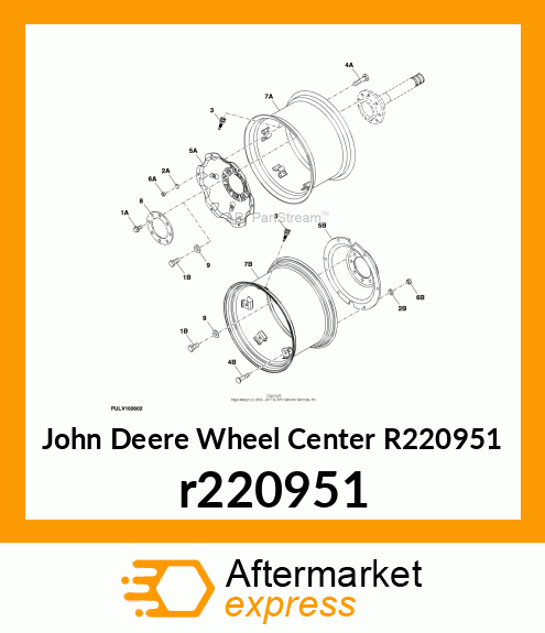 WHEEL CENTER, DISK, W24, 8B 12.7THK r220951