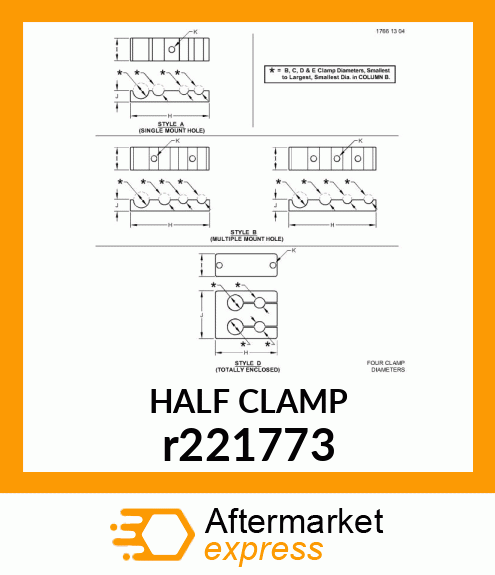 HALF CLAMP r221773