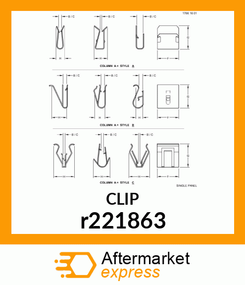 CLIP, TRIM R221863