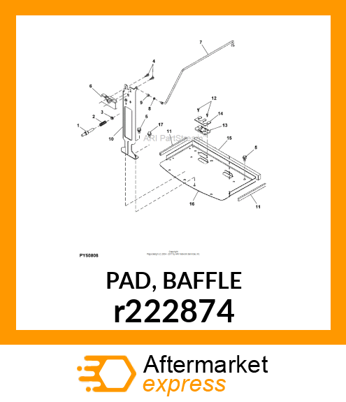 PAD, BAFFLE r222874