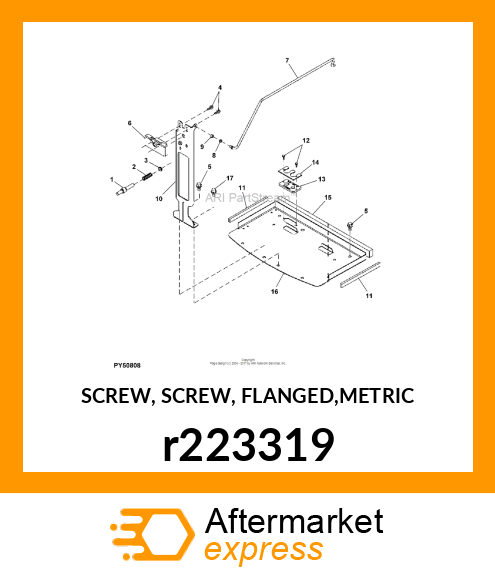 SCREW, SCREW, FLANGED,METRIC r223319