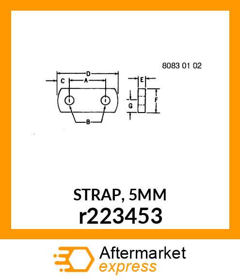 STRAP, 5MM r223453