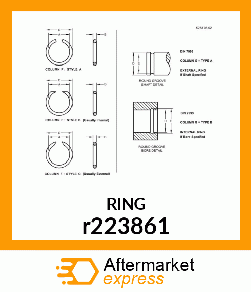 RING, STC RETAINING r223861