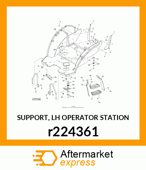 SUPPORT, LH OPERATOR STATION r224361