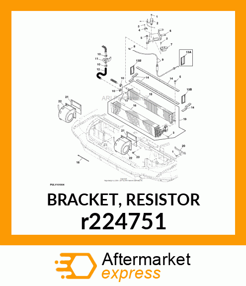 BRACKET, RESISTOR r224751