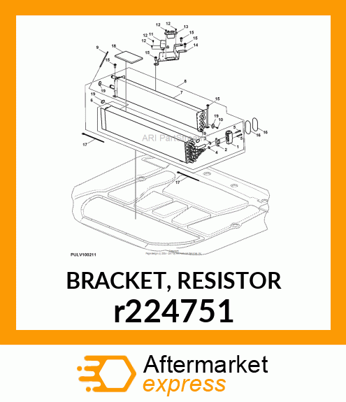 BRACKET, RESISTOR r224751