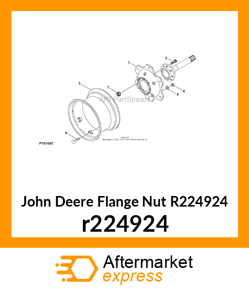 FLANGE NUT, M20X1.5 r224924