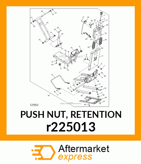 PUSH NUT, RETENTION r225013