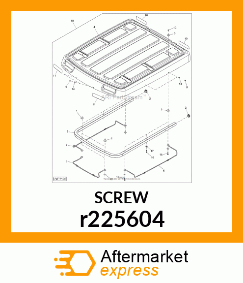 SCREW WITH WASHER, MACHINE SCREW W r225604