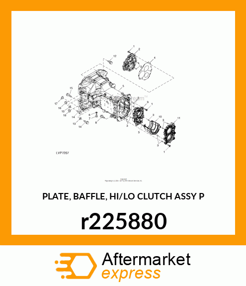 PLATE, BAFFLE, HI/LO CLUTCH ASSY P r225880