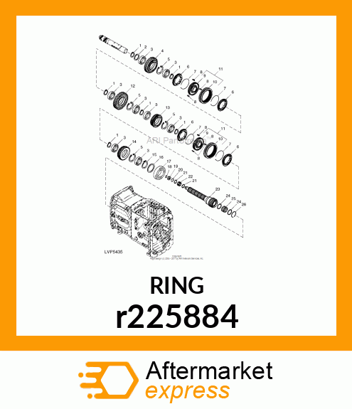 WASHER, DRIVEN SHAFT ASSY TSS,PR,P r225884