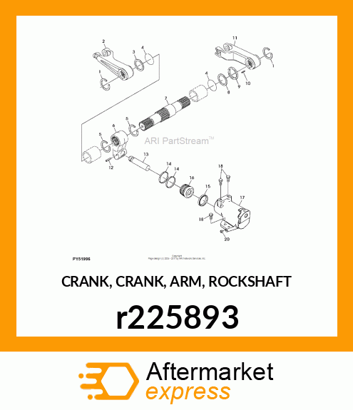 CRANK, CRANK, ARM, ROCKSHAFT r225893