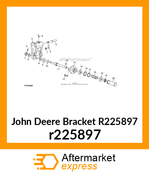 BRACKET, CENTER LINK MTG, ROCKSHAFT r225897