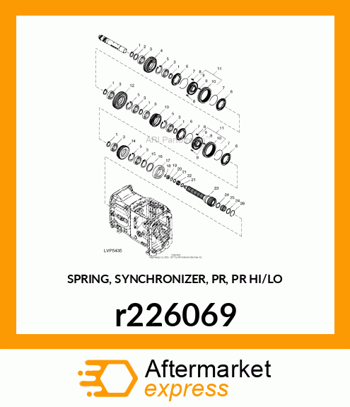 SPRING, SYNCHRONIZER, PR, PR HI/LO r226069