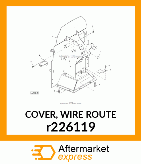 COVER, WIRE ROUTE r226119