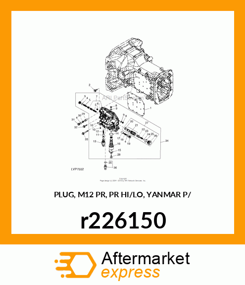 PLUG, M12 PR, PR HI/LO, YANMAR P/ r226150