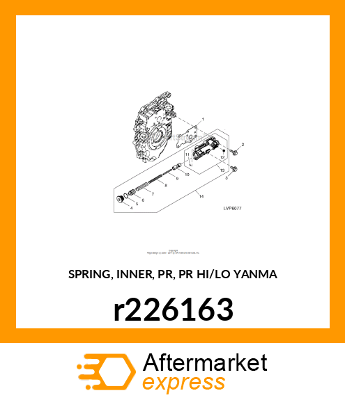 SPRING, INNER, PR, PR HI/LO YANMA r226163