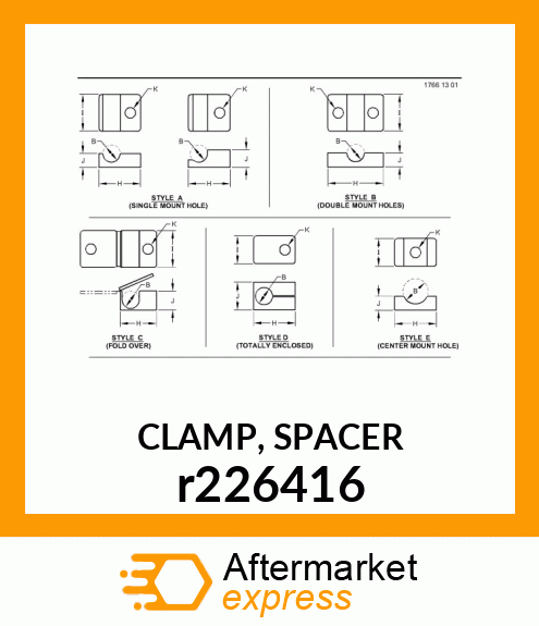 CLAMP, SPACER r226416