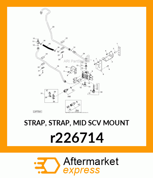 STRAP, STRAP, MID SCV MOUNT r226714