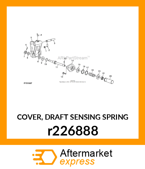 COVER, DRAFT SENSING SPRING r226888