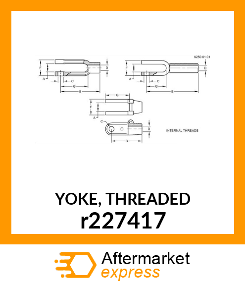 YOKE, THREADED r227417