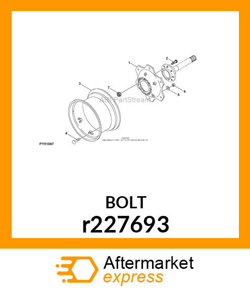 BOLT, ROUND HEAD,SQ NECK, METRIC R227693