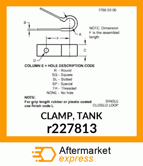 CLAMP, TANK r227813